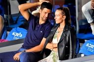 Novak Djokovic and his wife Jelena